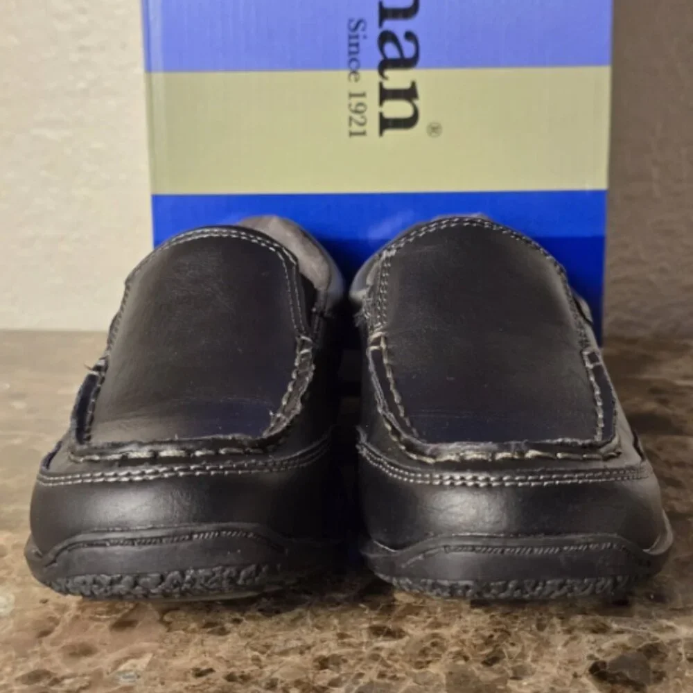 Boys' Freeman Little Kid Black Loafers Dress Shoes Party School Shoes Size 1